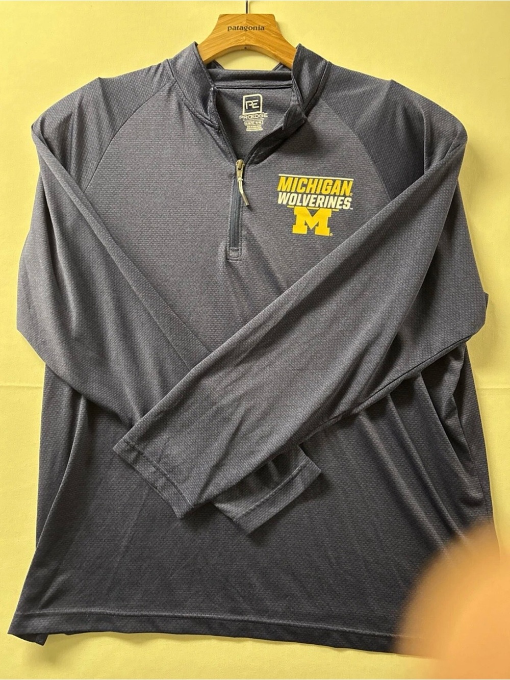 Michigan Wolverines 1/4 Zip Men's XL Pullover Pro Edge by Knights Apparel